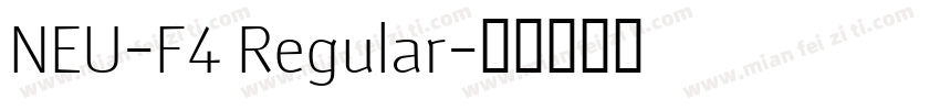 NEU-F4 Regular字体转换
